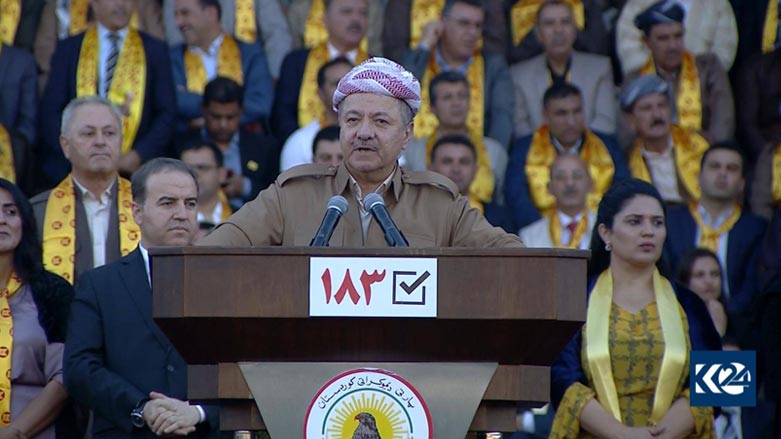 بارزانی: سرمایه من حمایت ٤٨ میلیون کرد است نە ٤٨ میلیارد دلار